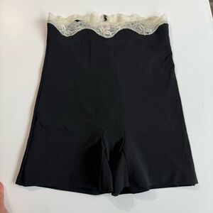 SPANX Black Shapewear Short with Ivory Lace